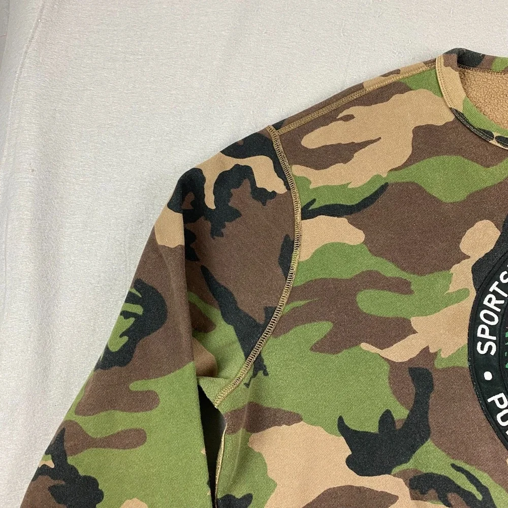 Polo Ralph Lauren Sportsman Mens Sweatshirt XXL 2XL Respect The Wildlife Camo
